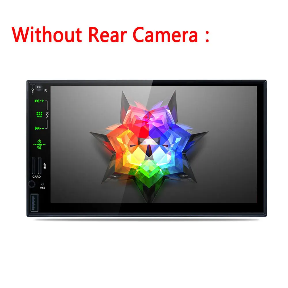 Автомагнитола AMPrime 2 Din 7 ''автомобильный мультимедийный плеер Зеркало Ссылка MP5 Bluetooth с микрофоном fm-радио резервный монитор - Цвет: Without Rear Camera