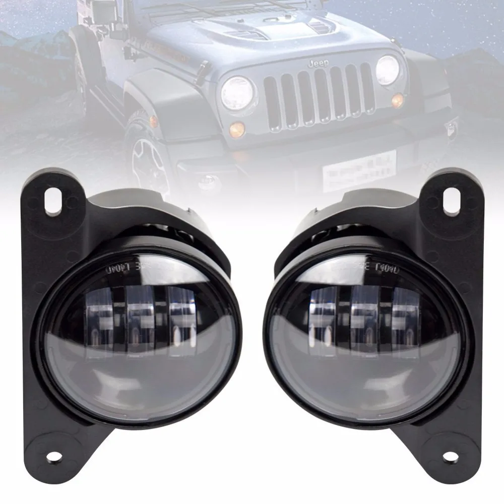 Pair 4 Inch Led Fog Light Projector Driving Light For 10th Anniversary