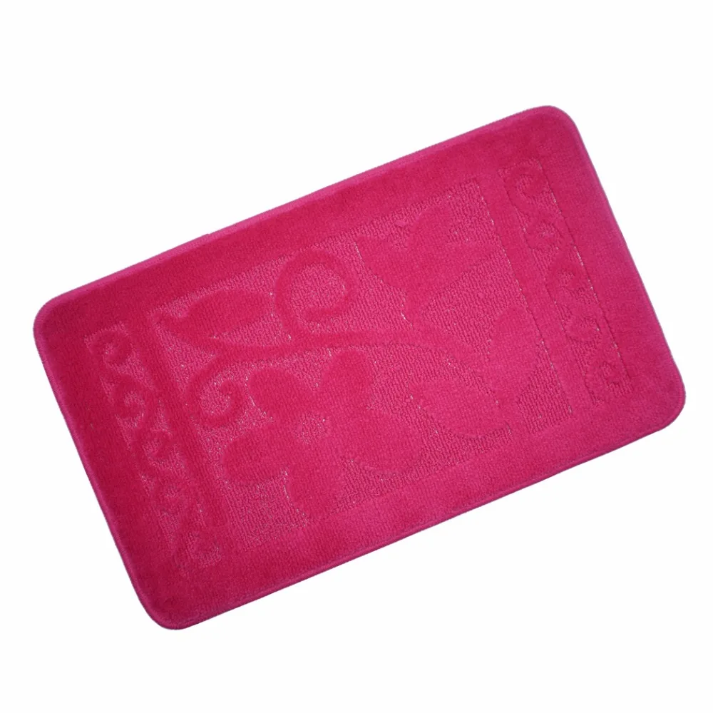 Red bath mat door mat bathroom machine wash 45x75cmin Bath Mats from