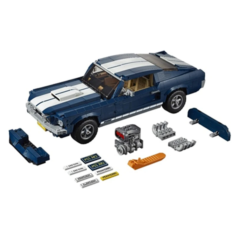 Newtoystechnic Classic 1967 Mustang GT строительные блоки для автомобилей, набор, Наборы кубиков, модель игрушки