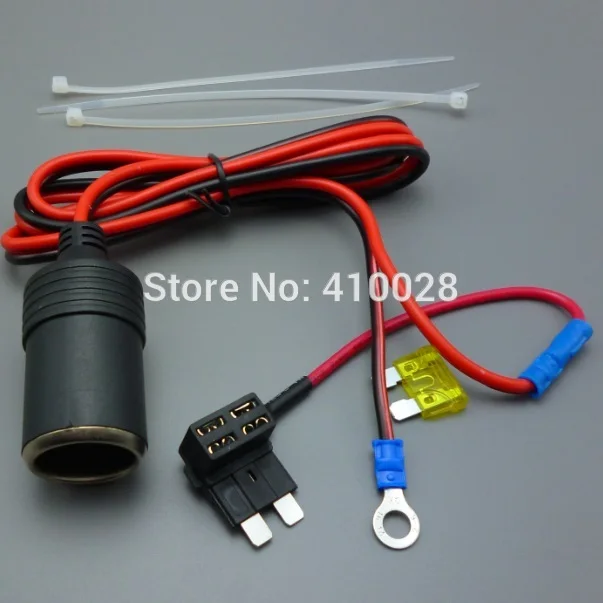 1PCS 1M 1.5mm2 Car Cigarette connector Cigar Lighter socket DC12V 24V