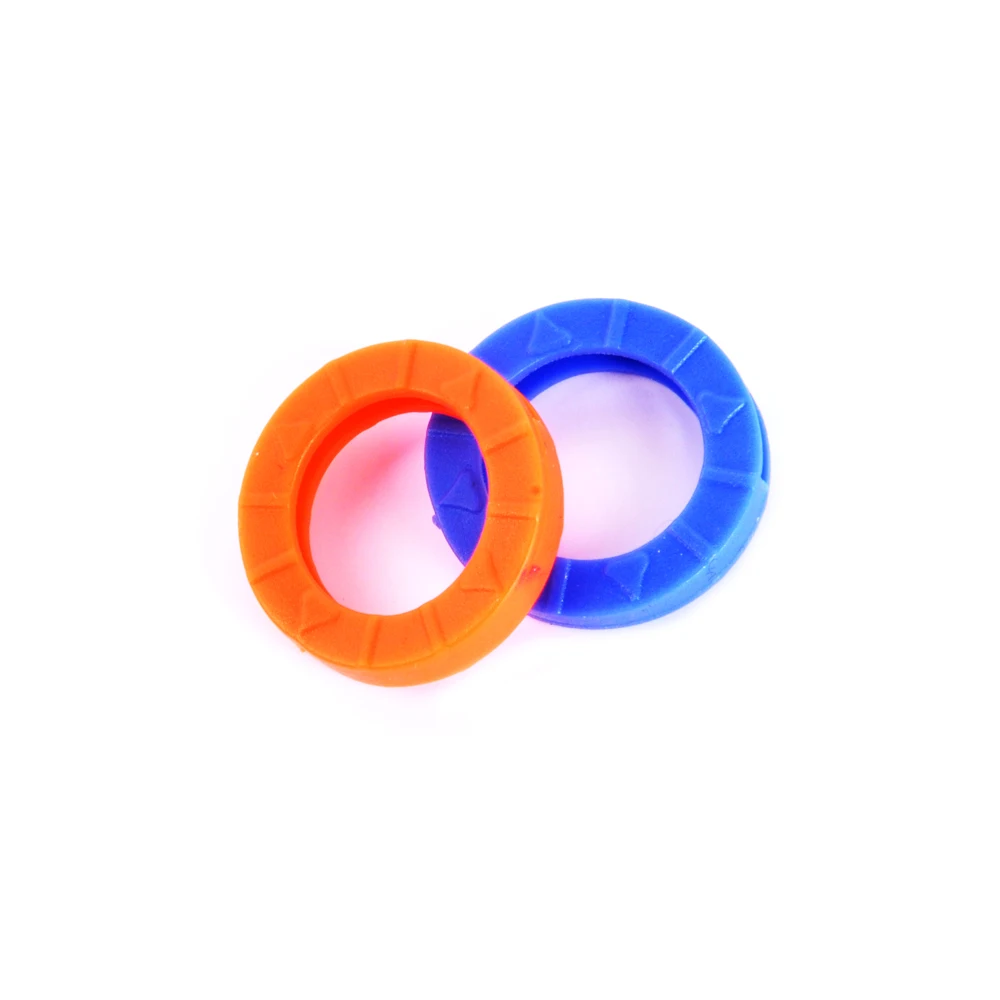 Mixed Color Identification Silicone Key Rings 5