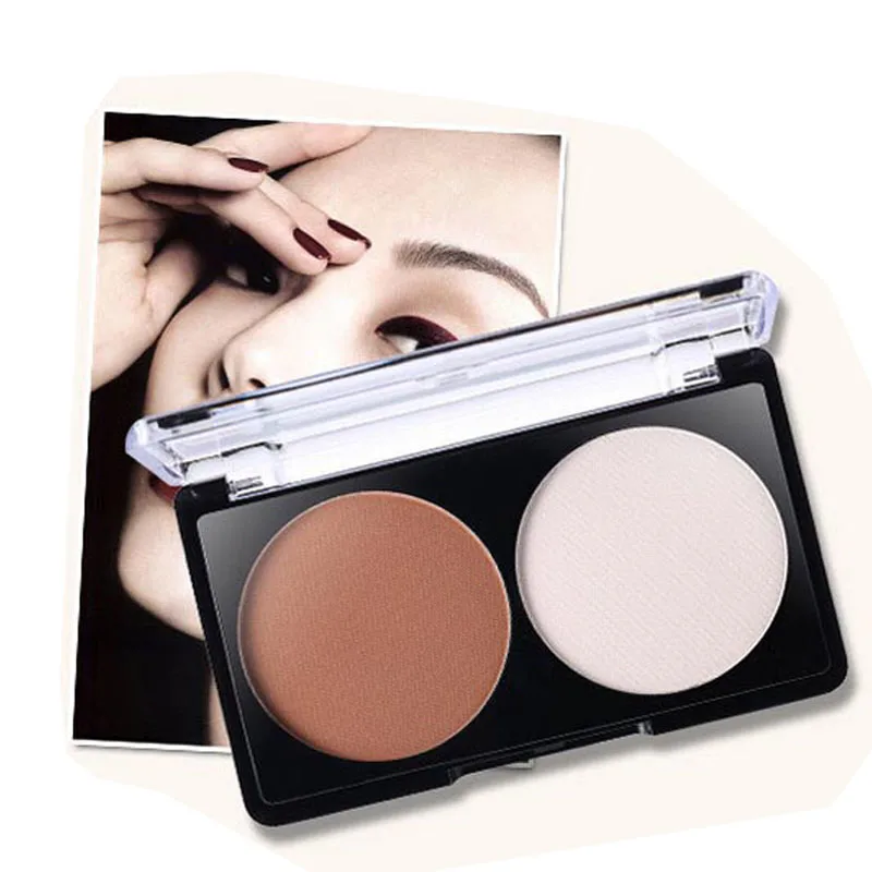 От Nanda Brand Makeup 2 цвета бронзер хайлайтер пудра палитра для стрижки косметика лица