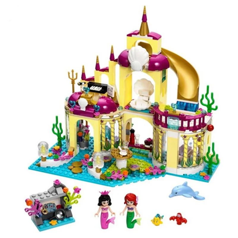 

Princess Undersea Palace Girl Friends Building Blocks 402pcs Bricks Toy For Children Compatible With Legoings Friends