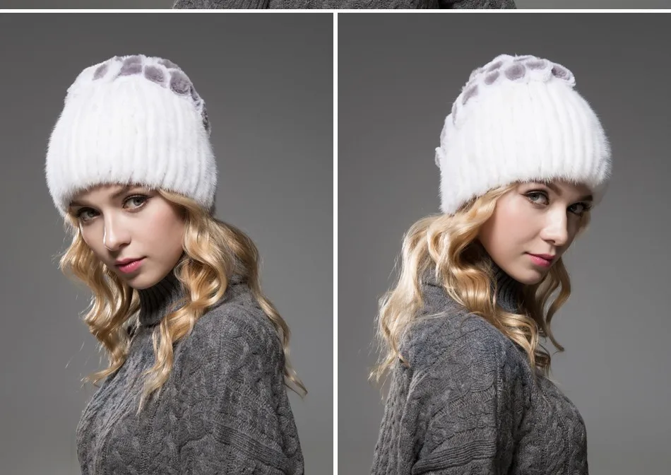 fur woman winter hats PCM023 (9)