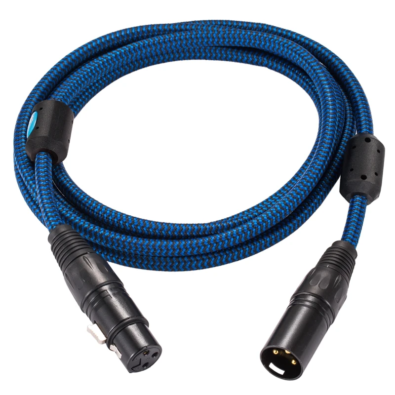 Hifi XLR Extension Cable Amplifier Speaker Microphone XLR 3 Pin Male to XLR Female Balanced Cable S