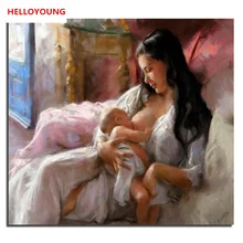 YH046 DIY Ручная роспись маслом подача цифровая живопись по номерам Масляные картины китайские картины-свитки домашний декор