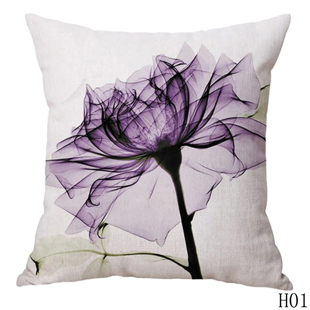 

Necessaries Original Flower Beige Cushion Cover Vintage High Quality Modern Chic