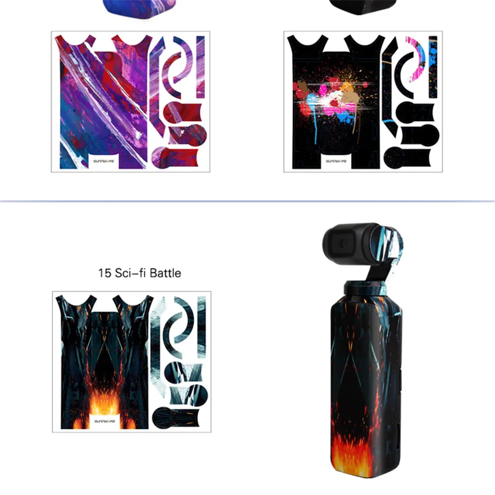 Waterproof Stickers For DJI OSMO Pocket Handheld Gimbal ColorfulCamouflage Decals 3M Scotchcal Film Skin Stickers Accessories-27