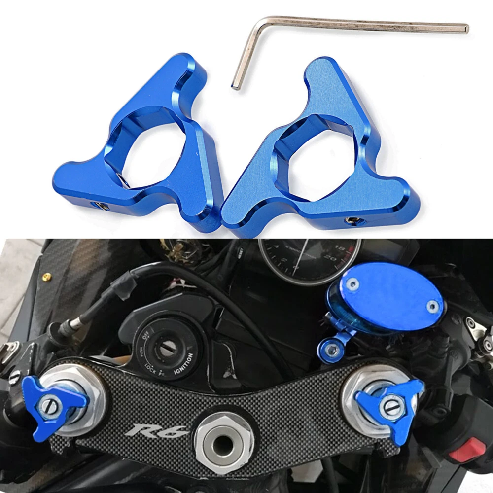

14MM 17MM 19MM 22MM Blue Hexagon CNC Aluminum Front Fork Preload Adjusters For Suzuku GSXR 1000 B-king SV1000 GSXR 600 750 650F
