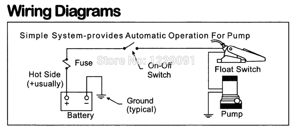 float switch wire connection