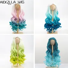 1/4 1/3 BJD/SD Doll Wig Hair High Temperature Fiber Long Wave White Pink Blue Green Ombre Color Wigs for BJD/SD Dolls 1/4 1/3 BJD/SD Doll Wig Hair High Temperature Fiber Long Wave White Pink Blue Green Ombre Color Wigs for BJD/SD Dolls