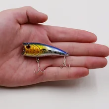 Promotion! Lot 1pcs Colors Fishing Lures Crankbait Minnow Hooks Crank Baits 6cm 7g poper lure topwater Free Shipping