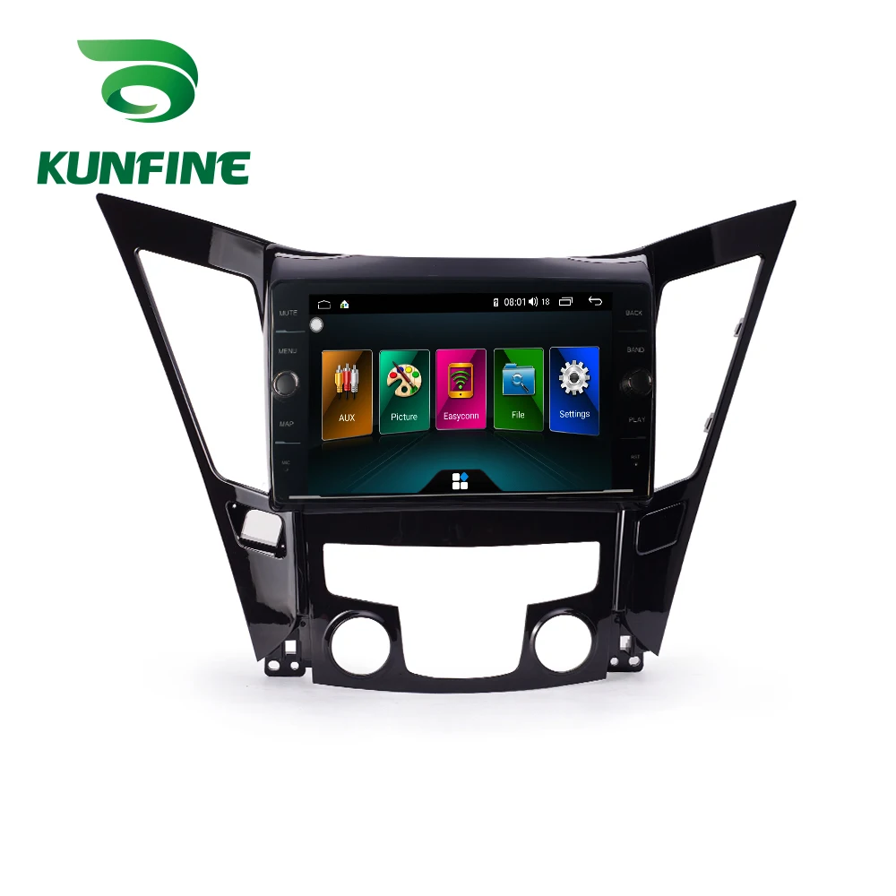 Discount Octa Core RAM 4GB Android 8.1 Car DVD GPS Navigation Player Deckless Car Stereo for Hyundai Sonata 2011 2012 2013 Radio Unit 3