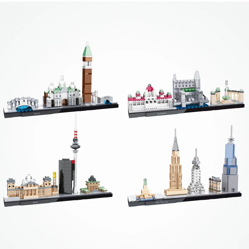 

City Street View Modular Building Venice Budapest Berlin New York Creator Architecture Blocks Christmas Gifts