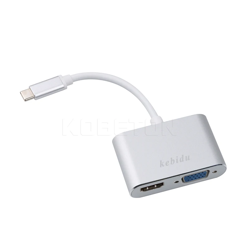 Kebidu горячий 4K Type c папа к HDMI VGA Женский USB C адаптер для MacBook Pro Xiaomi Huawei|type-c to hdmi|hdmi for