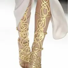 Пикантные золотистые кожаные сандалии до колена с металлическими вставками; женские сандалии-гладиаторы с открытым носком и вырезами и пряжкой; обувь на высоком каблуке