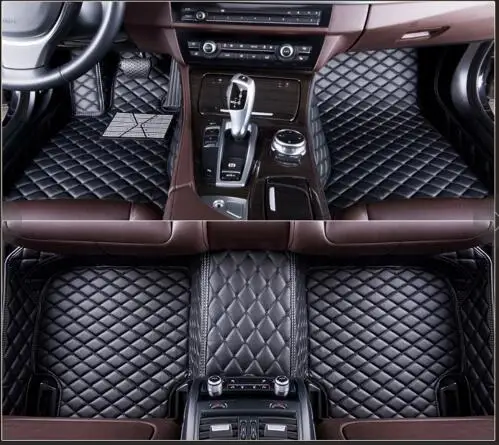 Пользовательские ковры для Lexus GS 300 250 350 500 H 200 T ES IS-C IS LS CT GX LX RC Кожаный Автомобильный Брелок с Пол автомобильные внутренние аксессуары для интерьера - Название цвета: Черный
