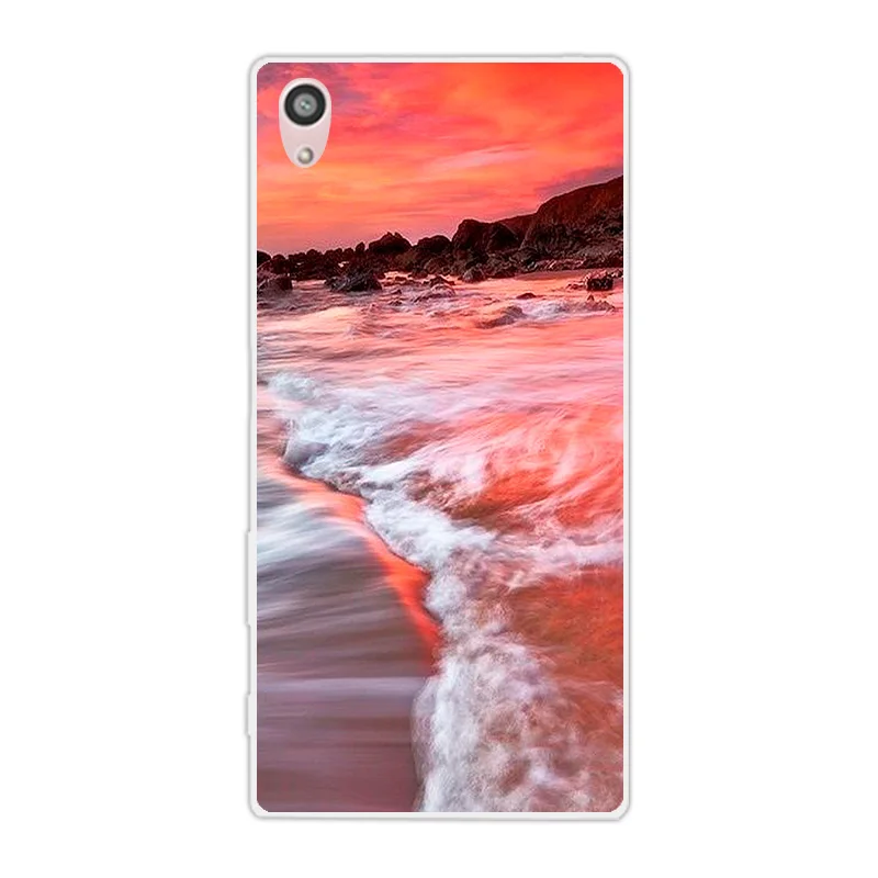 5 2 дюймовый чехол для Sony Xperia Z5 ТПУ силиконовый защитный с бабочкой чехлы