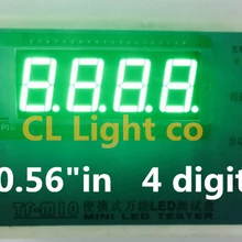 0,56 дюймов 4bit общий анод цифровой трубки чистый зеленый светодиодный цифровой дисплей 7-сегментный 0,5 дюймов 0,5 0,56 дюйма 0,56 ''0.56in. 4 Four/бит