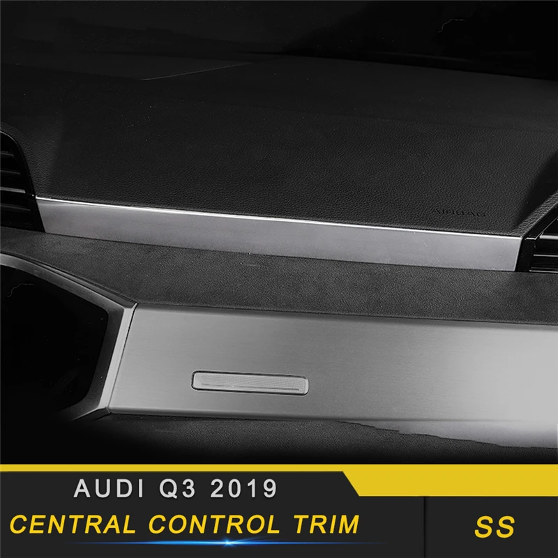 

For Audi Q3 2019 Car Styling Central Control Panel Cover Trim Frame Sticker Interior Accessories