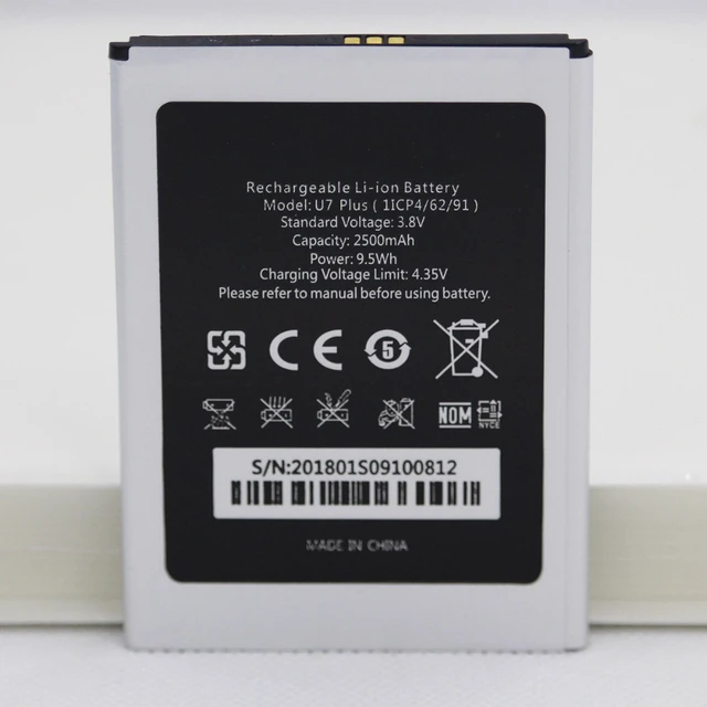 ISUNOO 2500mah battery For Oukitel U7 PLUS Battery 1ICP4/62/91 Internal  phone replacement battery with gift - AliExpress