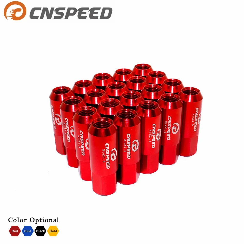 CNSPEED Новое поступление! CNSPEED 60 мм M14 X 1,5 Колесные гайки Новые 20 шт гоночные гайки винты/алюминиевая гайка YC101006