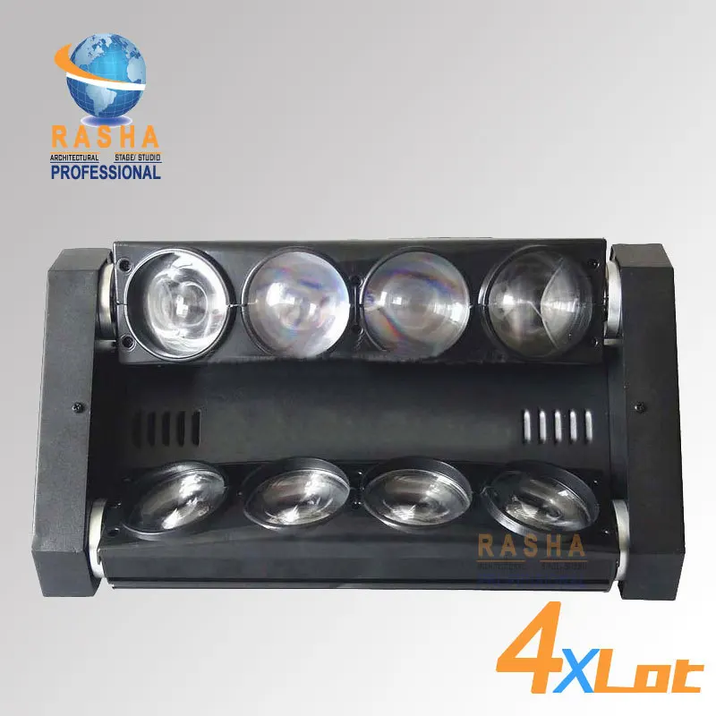 

4X LOT New Arrival Rasha Dual Head 8pcs*10W White LED Pixel Moving Head Beam Bar Light,Moving Head Bar Spider LED Effect Light