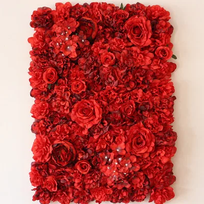 40X60 см искусственного шелка розы цветочное украшение для стены Декоративная шёлковая Гортензия Свадебные Украшенные фоны панелей Заводская распродажа - Цвет: 3