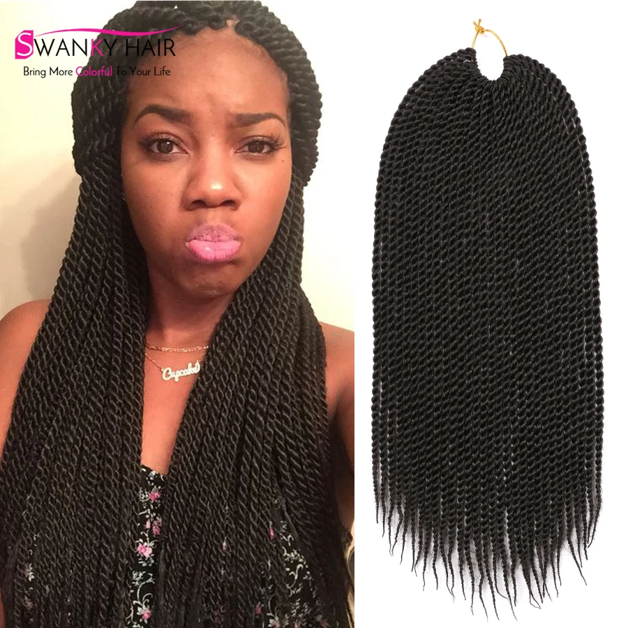 New 18 Crochet Braid Hair Senegalese Twist Hot Expression Braids 30 ...