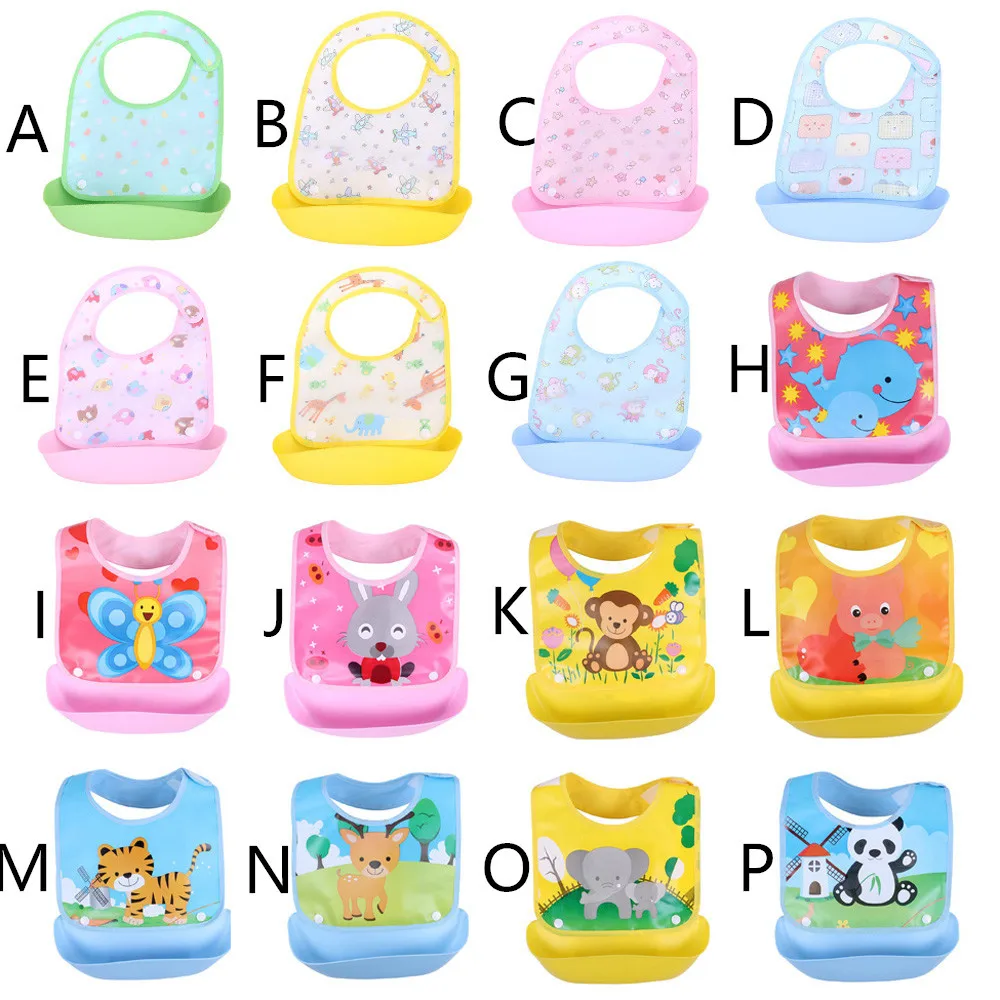 Baby Bibs Detachable Infant Children Kids Cartoon Waterproof Feeding Apron Saliva Towel Bib Smock Burp Cloths Baby Accessories