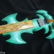 Хорошая твердая деревянная песня Топ Искусство обтекаемый зеленый 4 струны 4/4 электрическая скрипка#10308