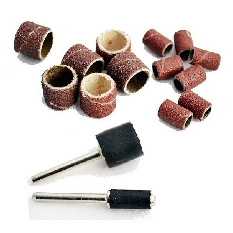 2016 New Grinding Accessories Sandpaper Ring Sand Drum Rubber Wheel 12