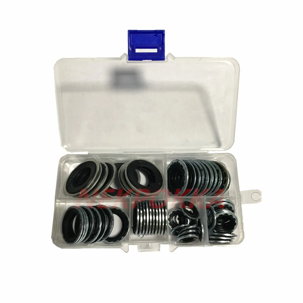 

60pieces Sealing gaskets for automotive air conditioning systems, expansion valve gaskets, pipe head gaskets, compressor gaskets