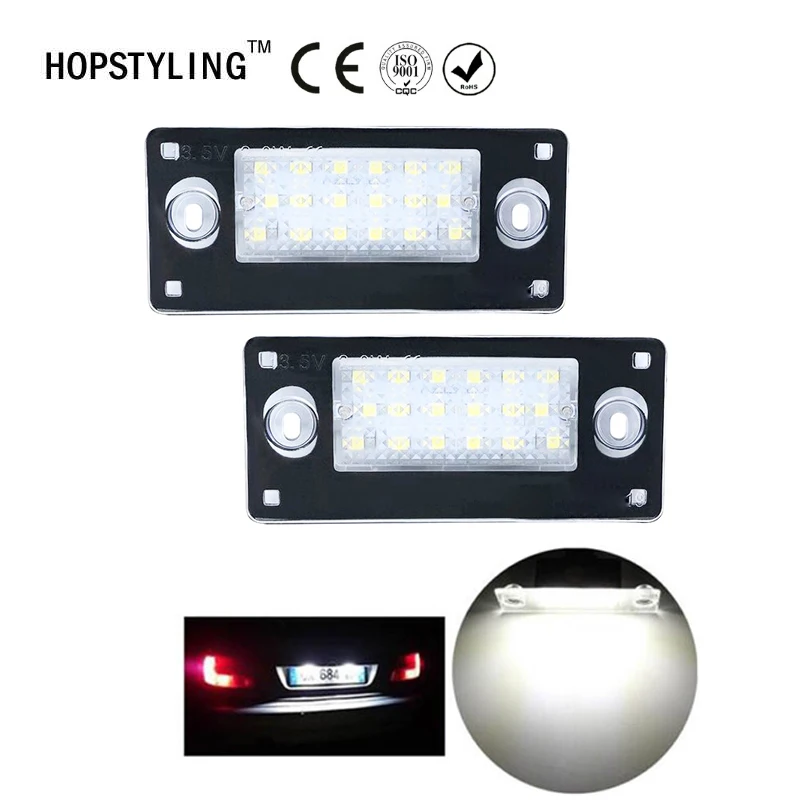 

2Pcs Car LED License Plate Light 12V SMD3528 LED Number Plate Lamp For AUDI A4/S4 avant 1999-2001 RS4 B5 A3 2001-2003 White