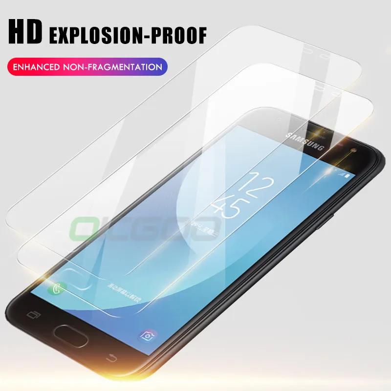 3 шт Защитное стекло для Samsung Galaxy A7 A9 J6 A6 A8 J4 Plus, защита экрана 2.5D, закаленное стекло для Samsung J6 J4
