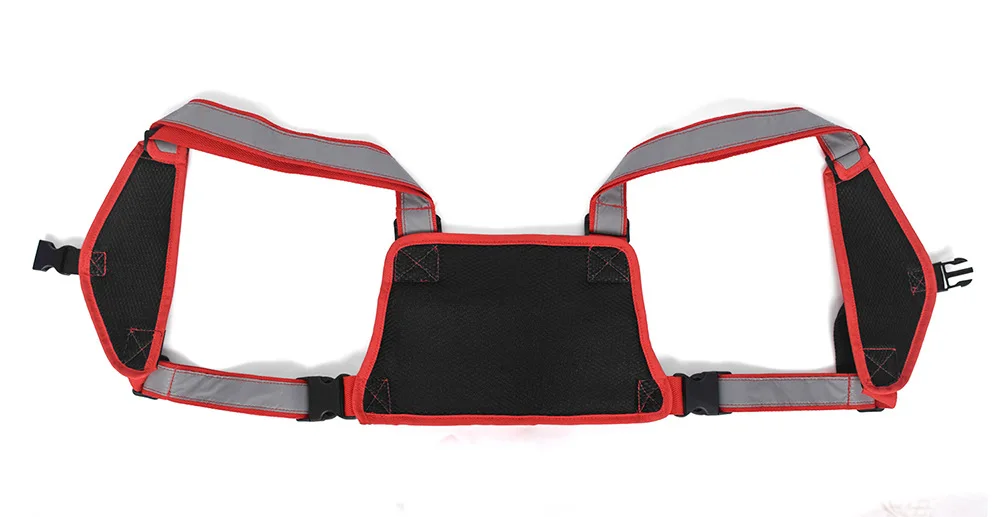 Тактический жилет Грудь сумка для Для мужчин светоотражающий ремешок модуль для установки магнитолы груди передняя сумка чехол кобура