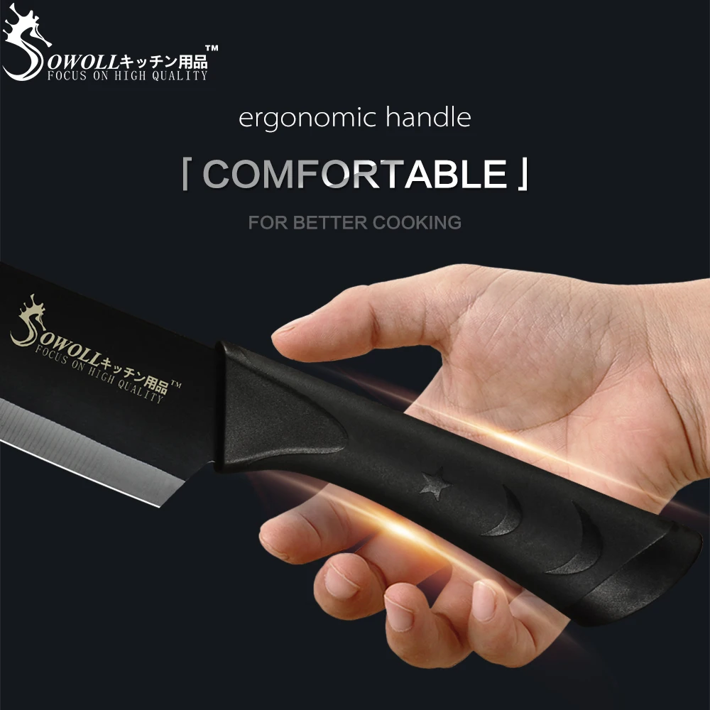 SOWOLL набор кухонных ножей из нержавеющей стали 7 "Santoku 8" нож шеф повара