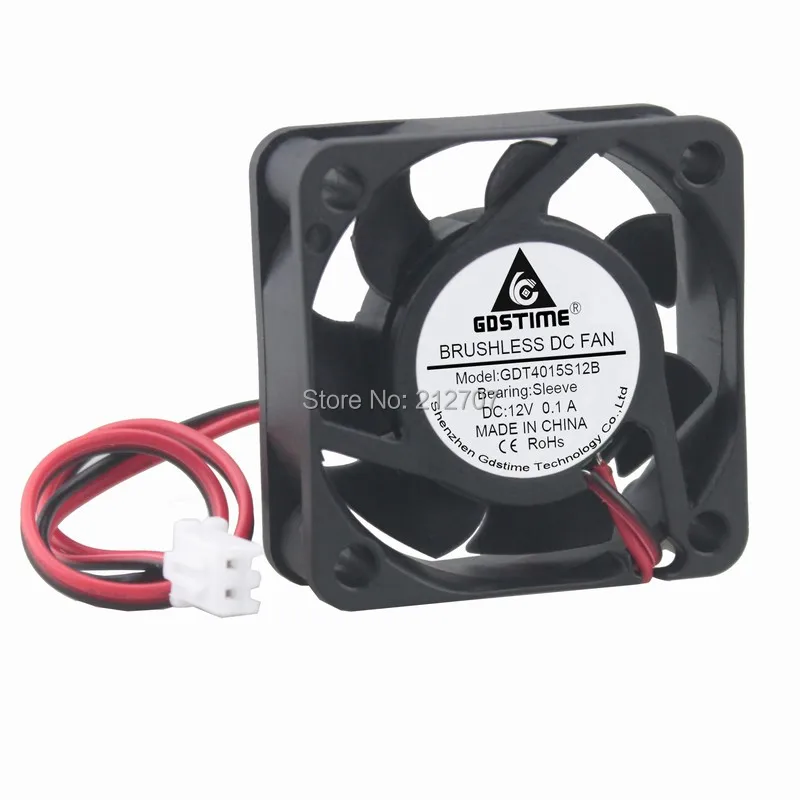 

100 PCS Gdstime 12V 2 Pin 40mm 4015 40x40x15mm 4cm DC Brushless Computer Cooler Cooling Fan
