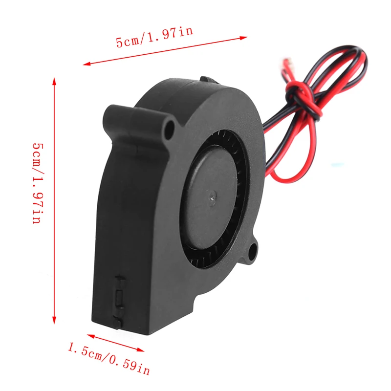 50mmx15mm DC 12V 0 14A 2Pin Computer PC SleeveBearing Blower Cooling Fan 5015 10166 2