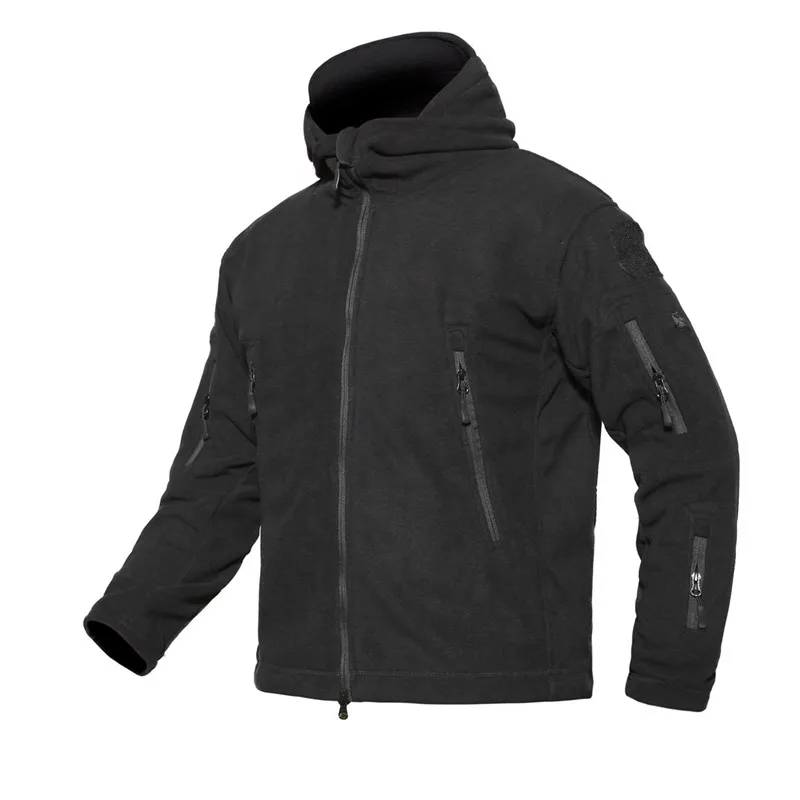 Vestes army Veste Tactique Chaud kaki gris Polaire Hommes Thermique Survêtement Poche Noir Vêtements Hiver Manteau Multiples Capuche À Armée Militaire Occasionnel Green qaH5t