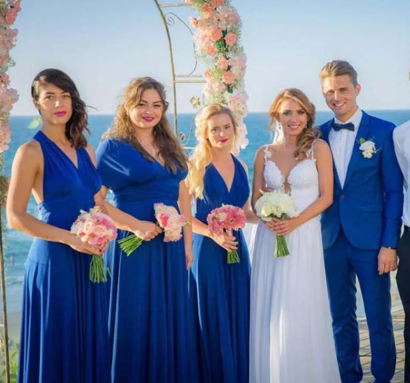 infinity royal blue dress