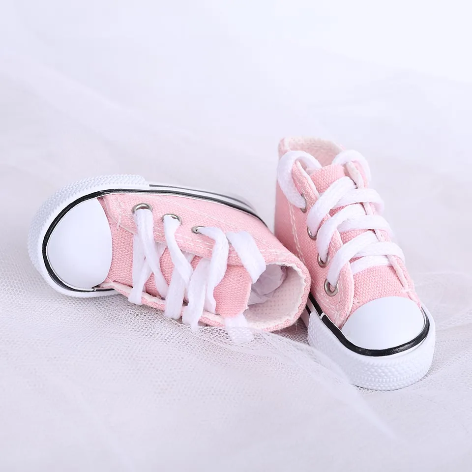 10 цветов Ассорти 7,5 см и 5 см парусиновая обувь для BJD куклы модные мини игрушки обувь кроссовки Bjd куклы туфли кукольные аксессуары