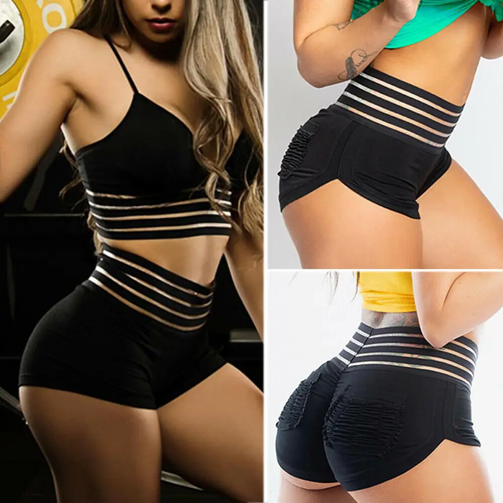 

Sexy Push Up Solid Sport Shorts For Women Shorts Quick Dry Short Pants Workout Shorts Training Sport Femme sport Gym