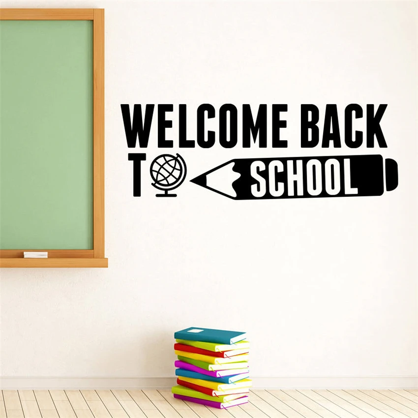 School wall decal quotation wall sticker education inspirational vinyl Wall Decals Art Decor