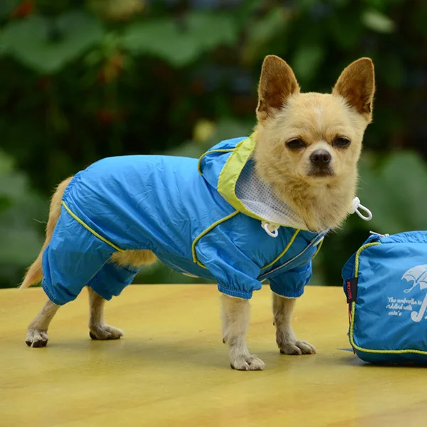 Водонепроницаемый дождевик для собак, толстовка с капюшоном, модная куртка, дождевик, комбинезон, одежда для домашних животных