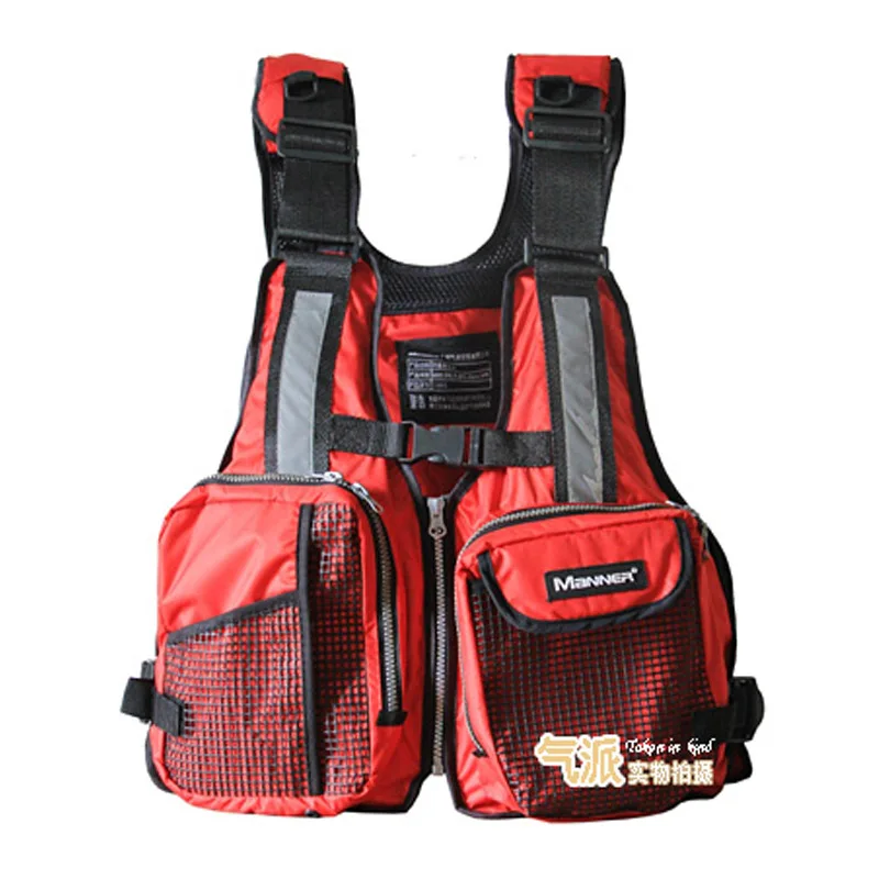 Men's Fishing Vest Adult Water Sport Safety Life Vest Foam Flotation