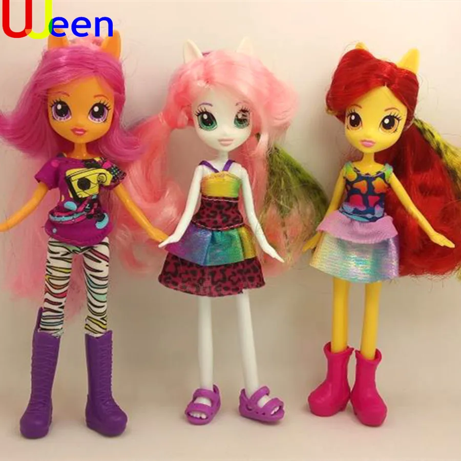 uj doll toy doll Girl plastic toy doll ornaments full set soft horse Figure Doll Christmas