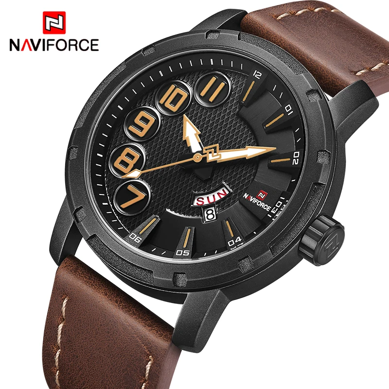 

NAVIFORCE Men's Brand Fashion Watch Luxurious Men Quartz Wristwatches Business Affairs Waterproof Male Clock Relogio Masculino