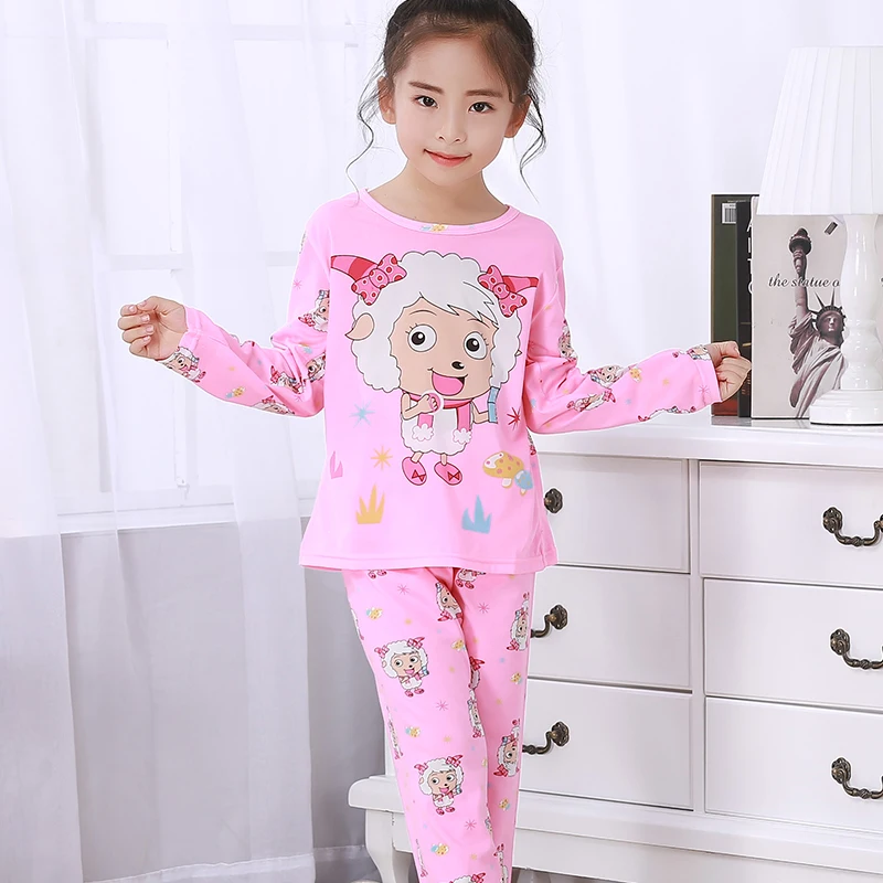 Новое поступление года; Весенний детский пижамный комплект; пижама с длинными рукавами для малышей; ночные трусы для девочек; топы для мальчиков; подарок для детей; сезон осень